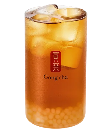 납작복숭아 아이스티 블랙 + 미니펄