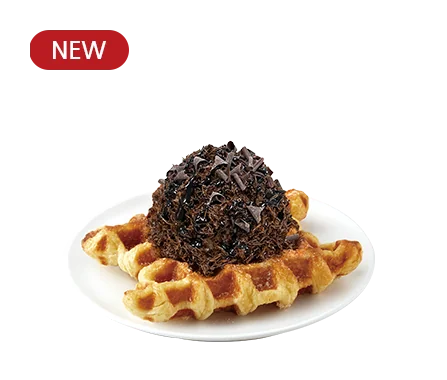 빠작 초코 아이스크림 크로플