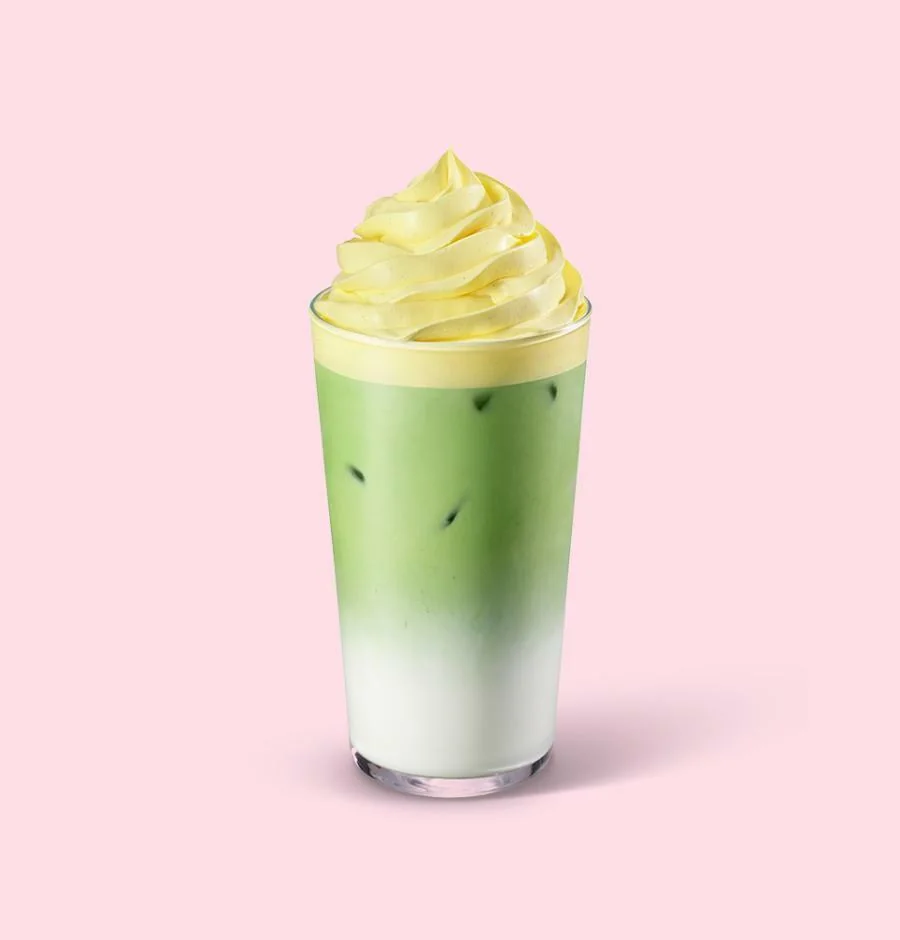 아이스 슈크림 말차 라떼