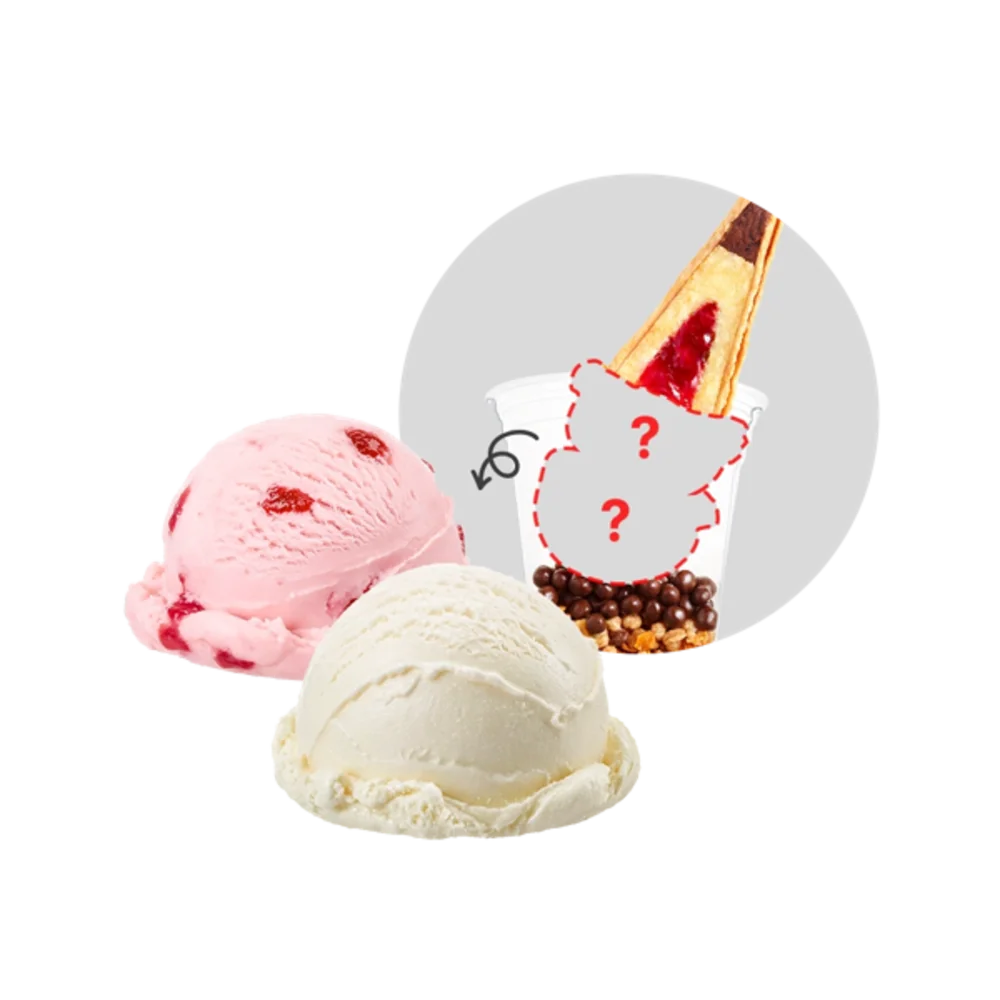 내 맘대로 더블 젤라또 (딸기&요거트)