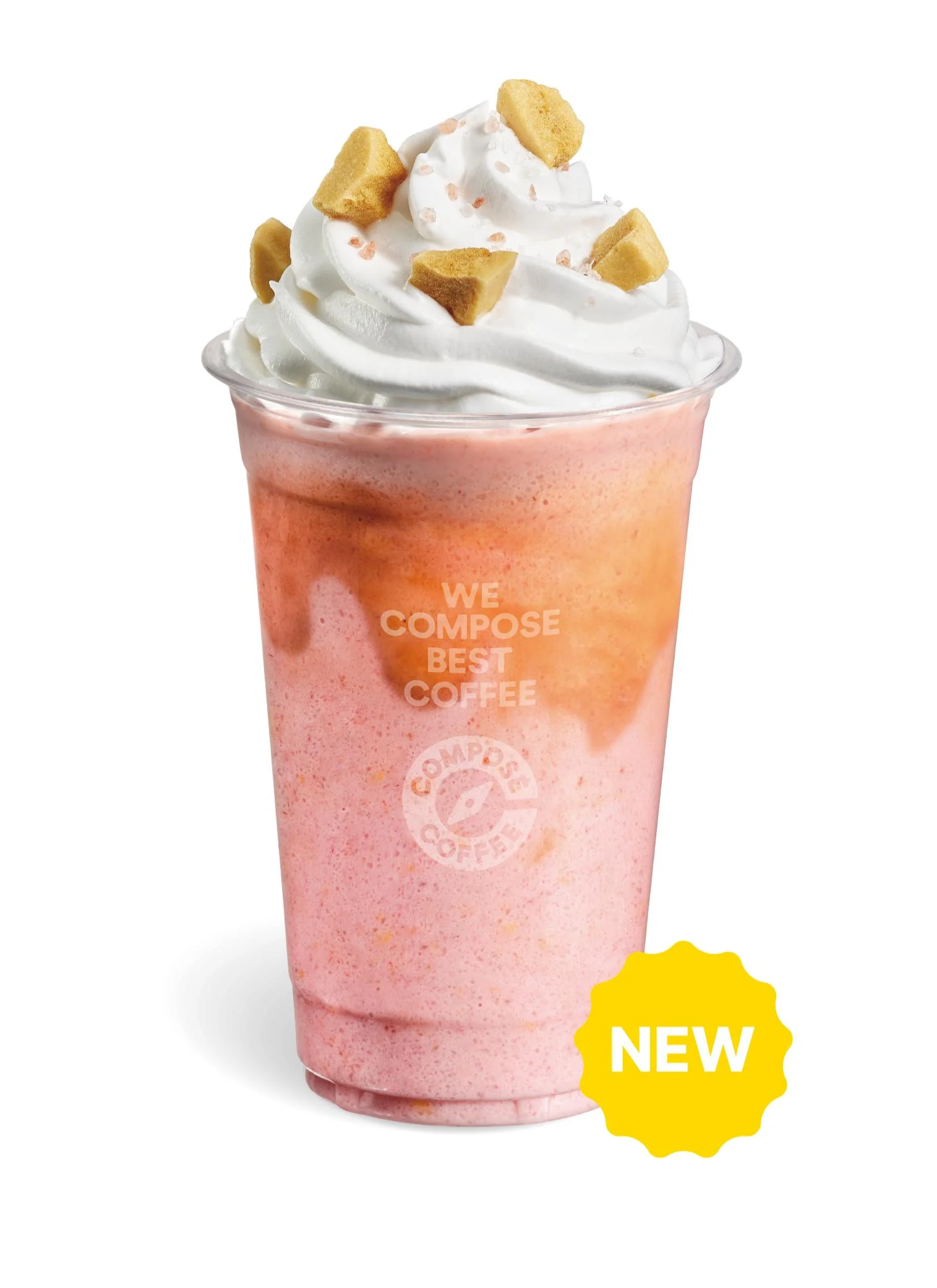 딸기 솔티카라멜 프라페