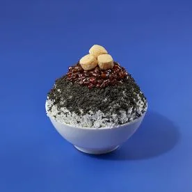 흑임자 팥 빙수