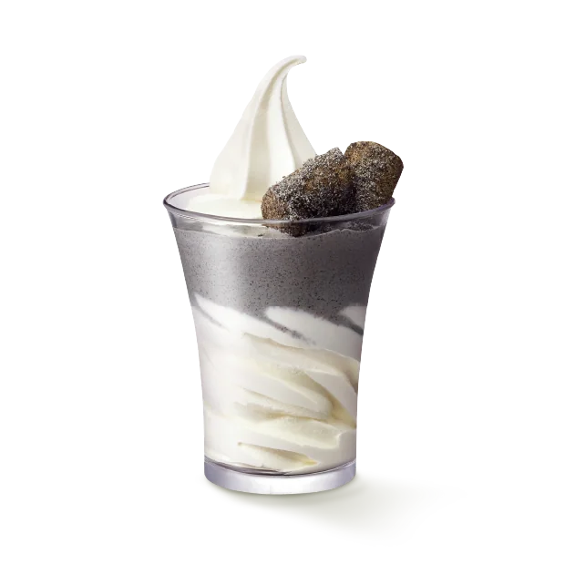 흑임자 토핑 아이스크림