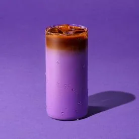 우베 카페 라떼