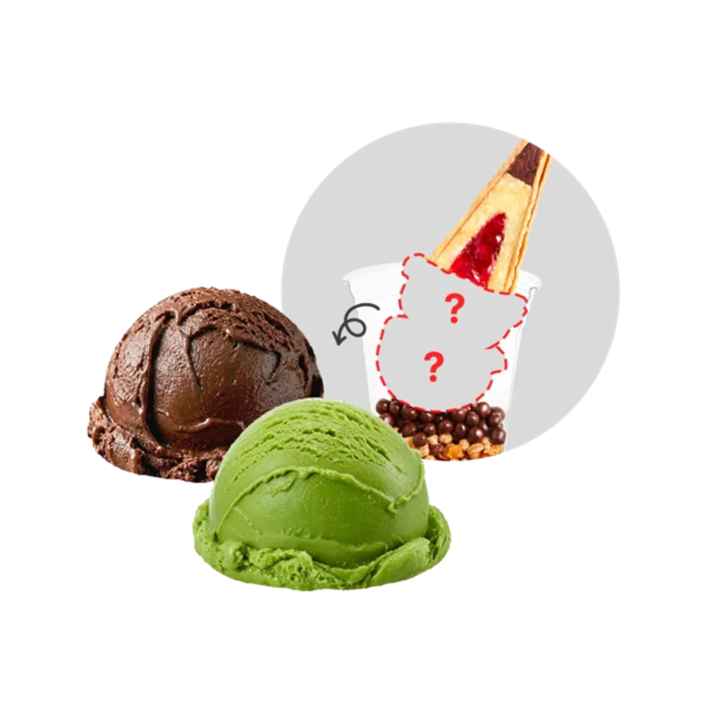 내 맘대로 더블 젤라또 (초코&말차)